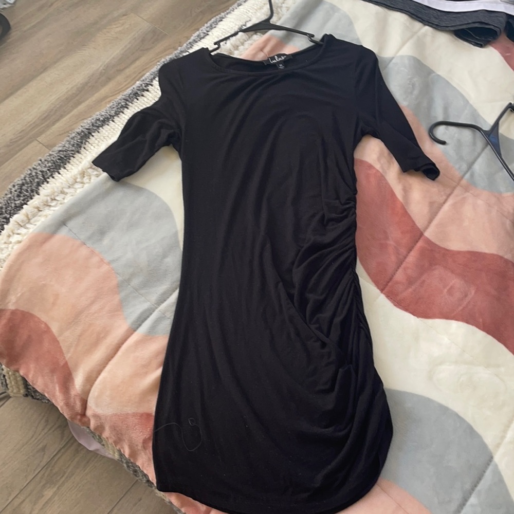 Lulus black singed on one side dress